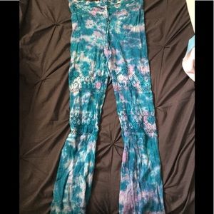 Tie-Dye swimsuit cover up pants